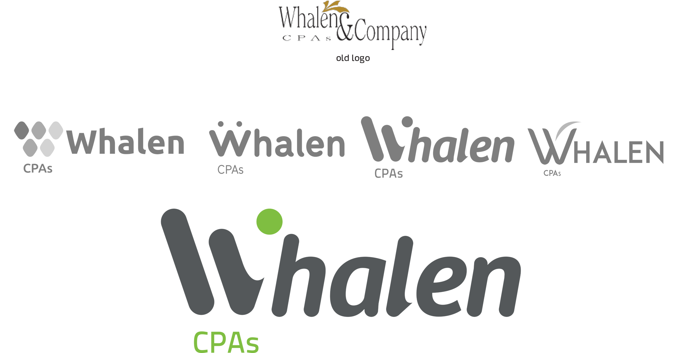 Whalen CPAs logo design process
